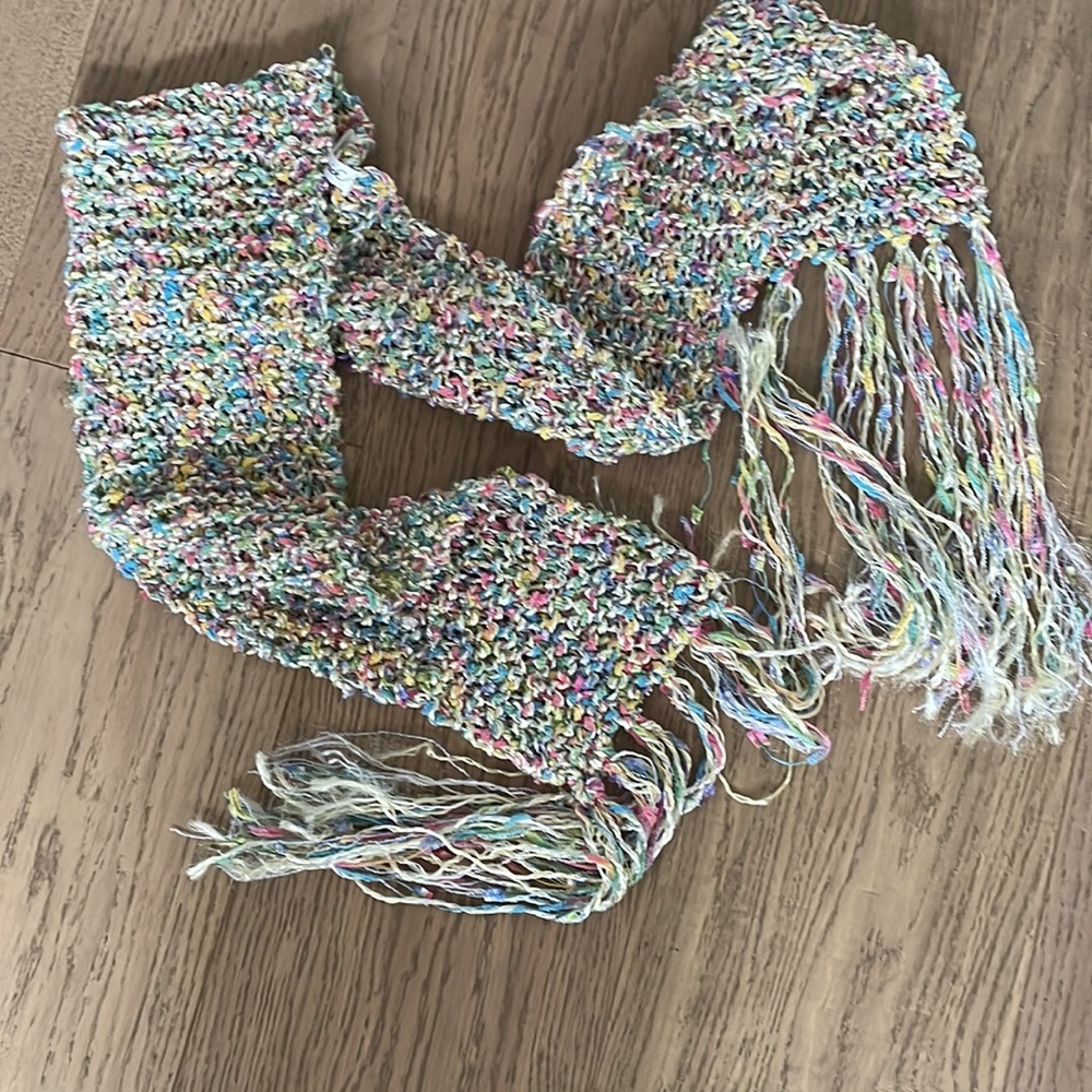 Handmade Beautiful colorful scarf - Picture 8 of 8